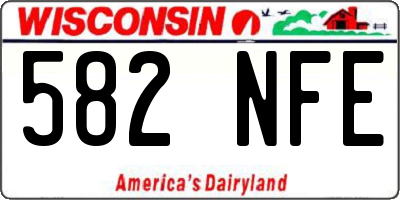 WI license plate 582NFE