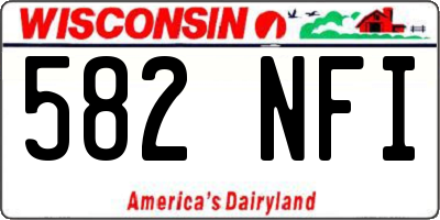 WI license plate 582NFI