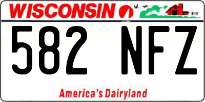 WI license plate 582NFZ