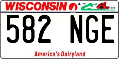 WI license plate 582NGE