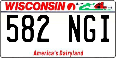 WI license plate 582NGI