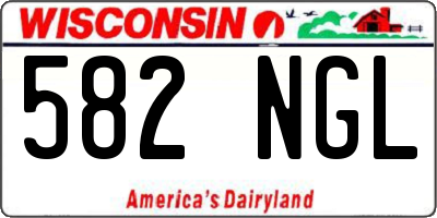 WI license plate 582NGL