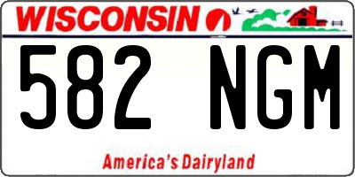 WI license plate 582NGM