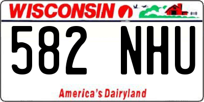 WI license plate 582NHU