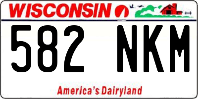WI license plate 582NKM