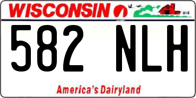 WI license plate 582NLH
