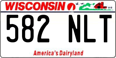 WI license plate 582NLT