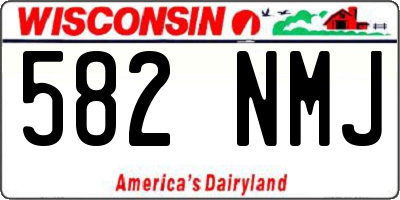 WI license plate 582NMJ