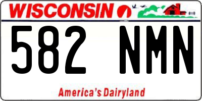 WI license plate 582NMN