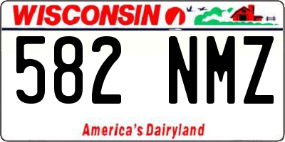 WI license plate 582NMZ