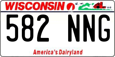 WI license plate 582NNG