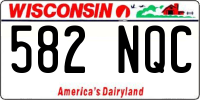 WI license plate 582NQC