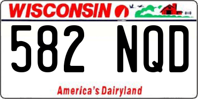 WI license plate 582NQD