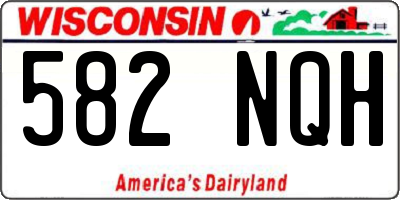 WI license plate 582NQH
