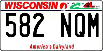 WI license plate 582NQM