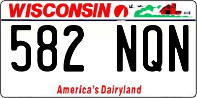 WI license plate 582NQN