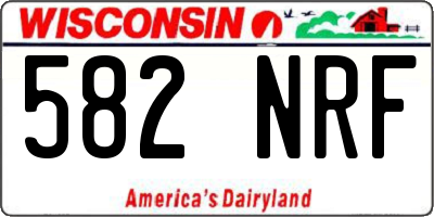 WI license plate 582NRF