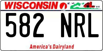 WI license plate 582NRL
