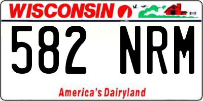 WI license plate 582NRM