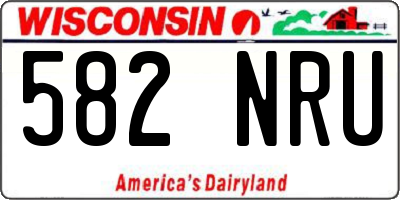 WI license plate 582NRU