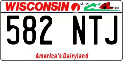 WI license plate 582NTJ