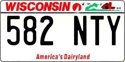 WI license plate 582NTY