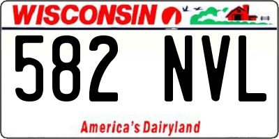 WI license plate 582NVL