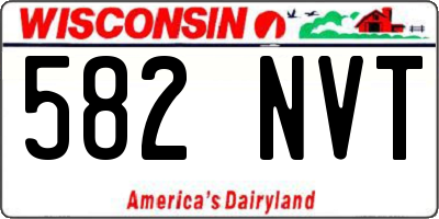 WI license plate 582NVT