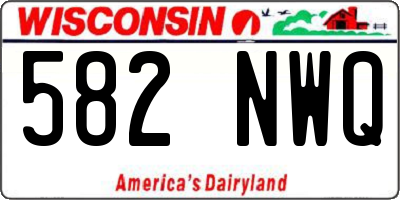 WI license plate 582NWQ