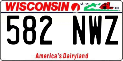 WI license plate 582NWZ