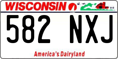 WI license plate 582NXJ