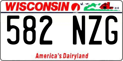 WI license plate 582NZG