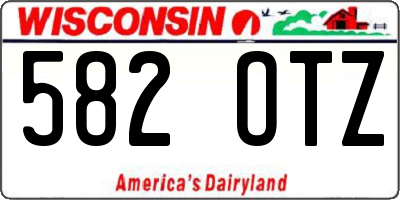 WI license plate 582OTZ