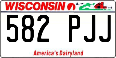 WI license plate 582PJJ