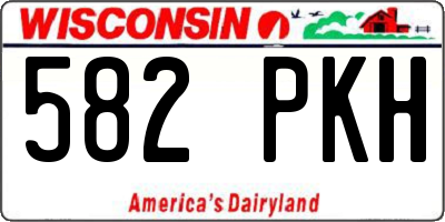 WI license plate 582PKH