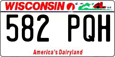 WI license plate 582PQH