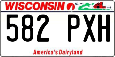 WI license plate 582PXH