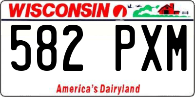 WI license plate 582PXM