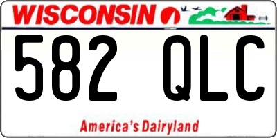 WI license plate 582QLC