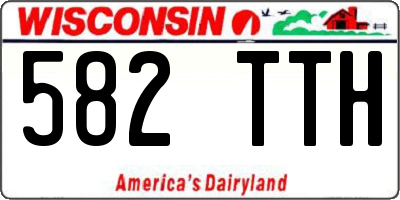 WI license plate 582TTH