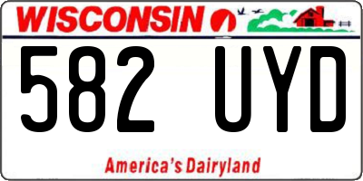 WI license plate 582UYD