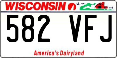 WI license plate 582VFJ