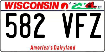 WI license plate 582VFZ
