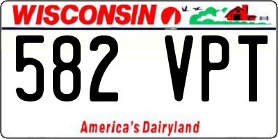 WI license plate 582VPT