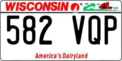 WI license plate 582VQP