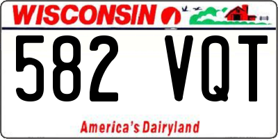 WI license plate 582VQT