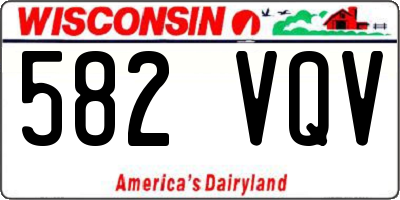 WI license plate 582VQV
