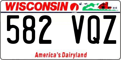 WI license plate 582VQZ
