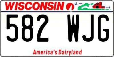 WI license plate 582WJG