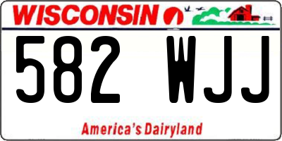 WI license plate 582WJJ